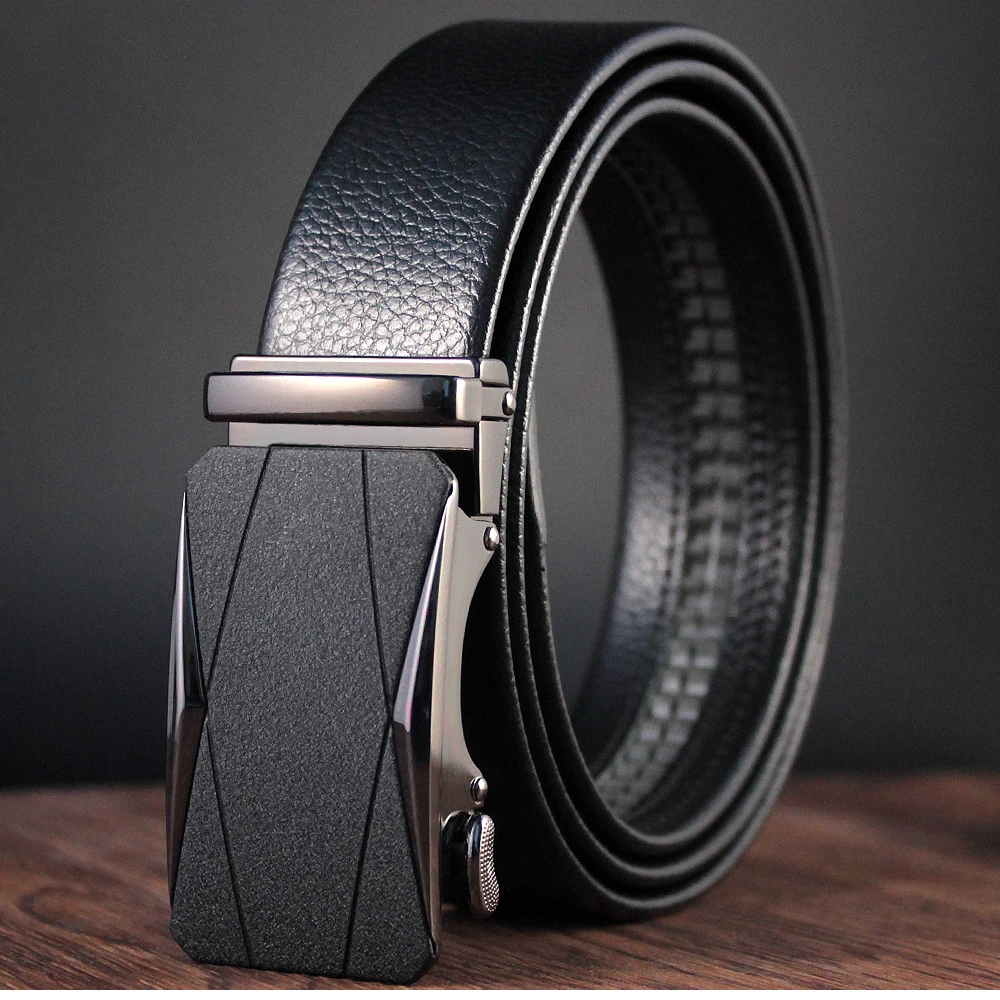 Title 11, Men Belts Automatic Buckle Belt Genune Leather ...