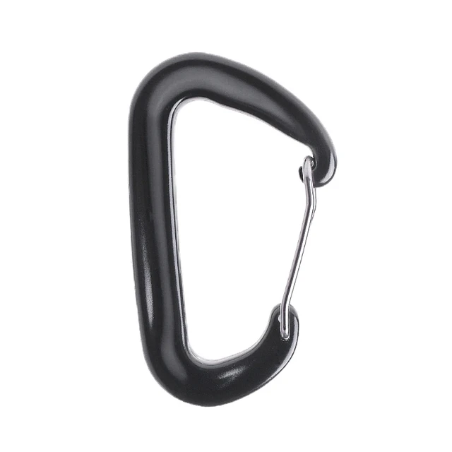 12KN Locking Carabiner D Ring Clips Aviation Aluminum Wireqate