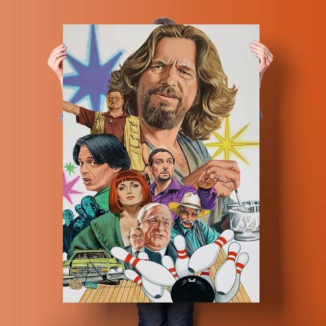 42*30cm Movie poster the big Lebowski Bar Cafe home art wall