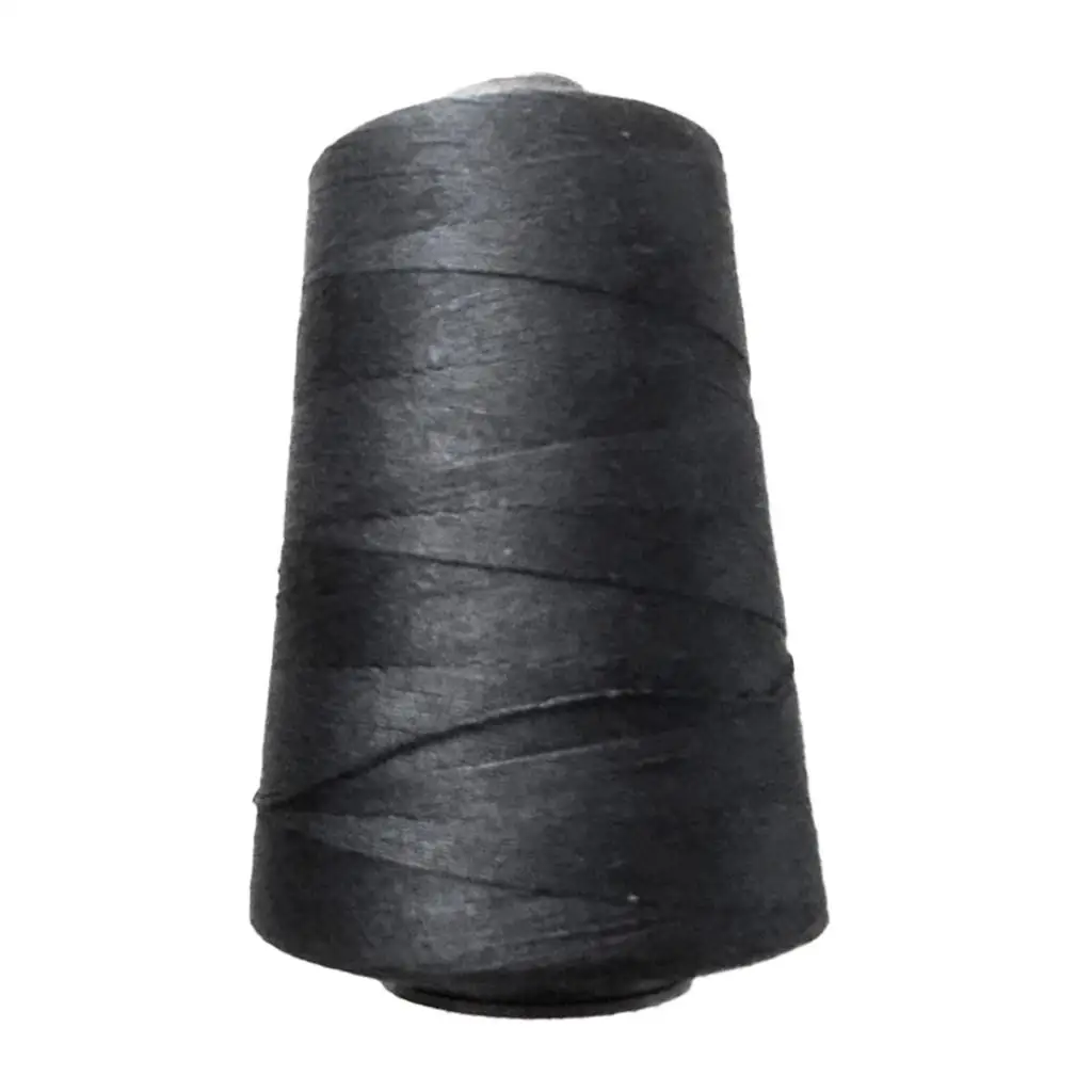 1 Spool Black Hair Track Weft Weave Sew Thread for Hair Bun extension Wig Making