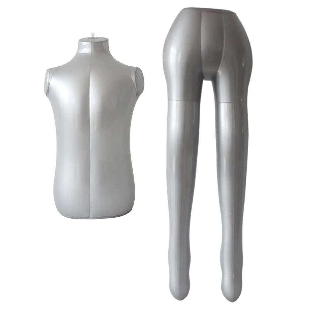 PVC Inflatable Girl Mannequin Tops Pants Store Display Dummy Torso Models