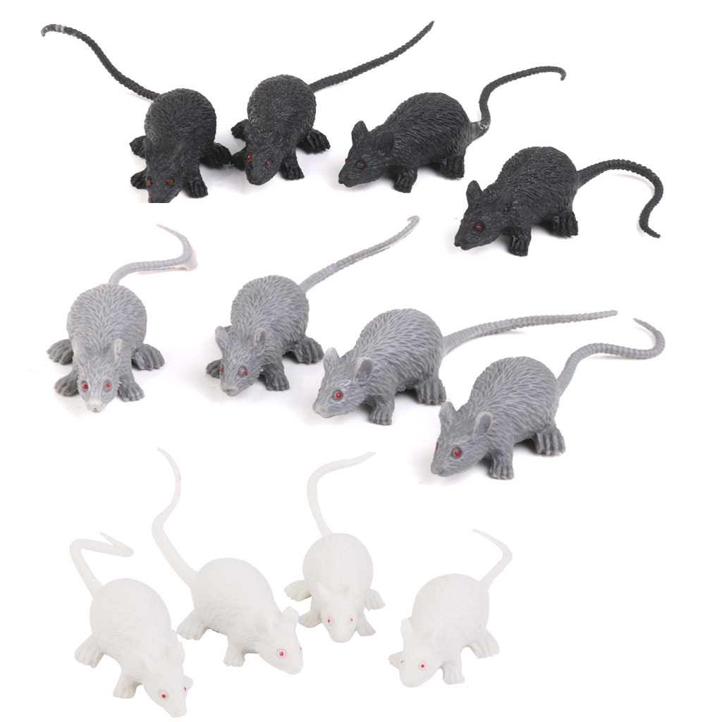 12x Mouse Decoration Figure Model Animal Figure Garden Figure Decoration for