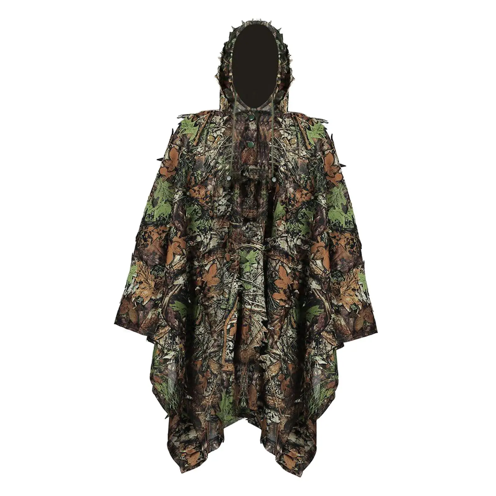 Ghillie Suit for Men Breathable Woodland Clothes Jacket Hood Cosplay suits for Photography Hunting Party Halloween Bird Watching