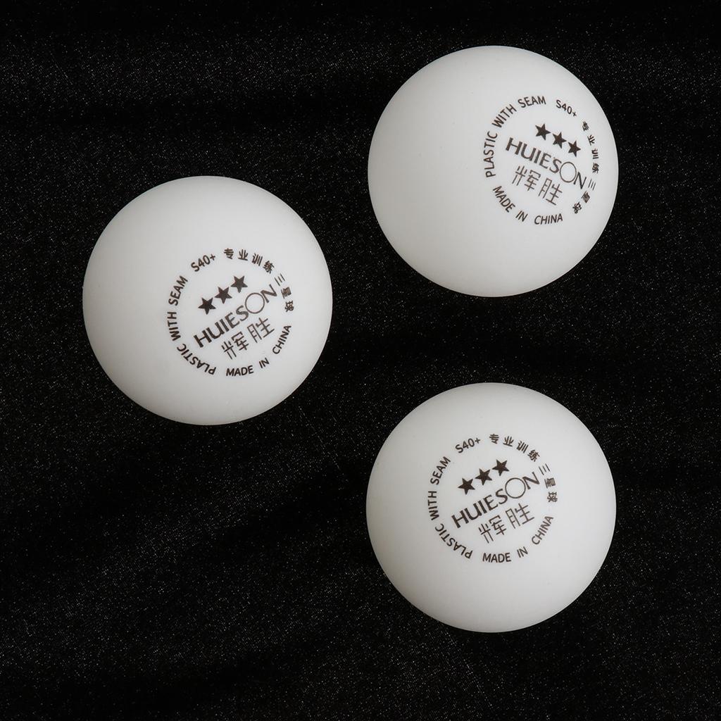 3 Pieces 3-Star 40+mm White Ping Pong Balls, New ABS Material Table Tennis Balls for Training or Game