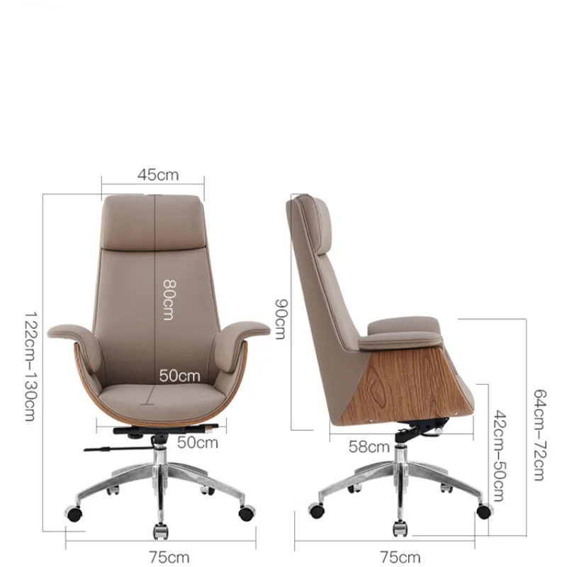 Office Furniture best of sale Leather Boss Office Chairs Home Bedroom Backrest Recliner Student Computer Chair Simple Business Executive Swivel Lift Armchair Office Furniture near me