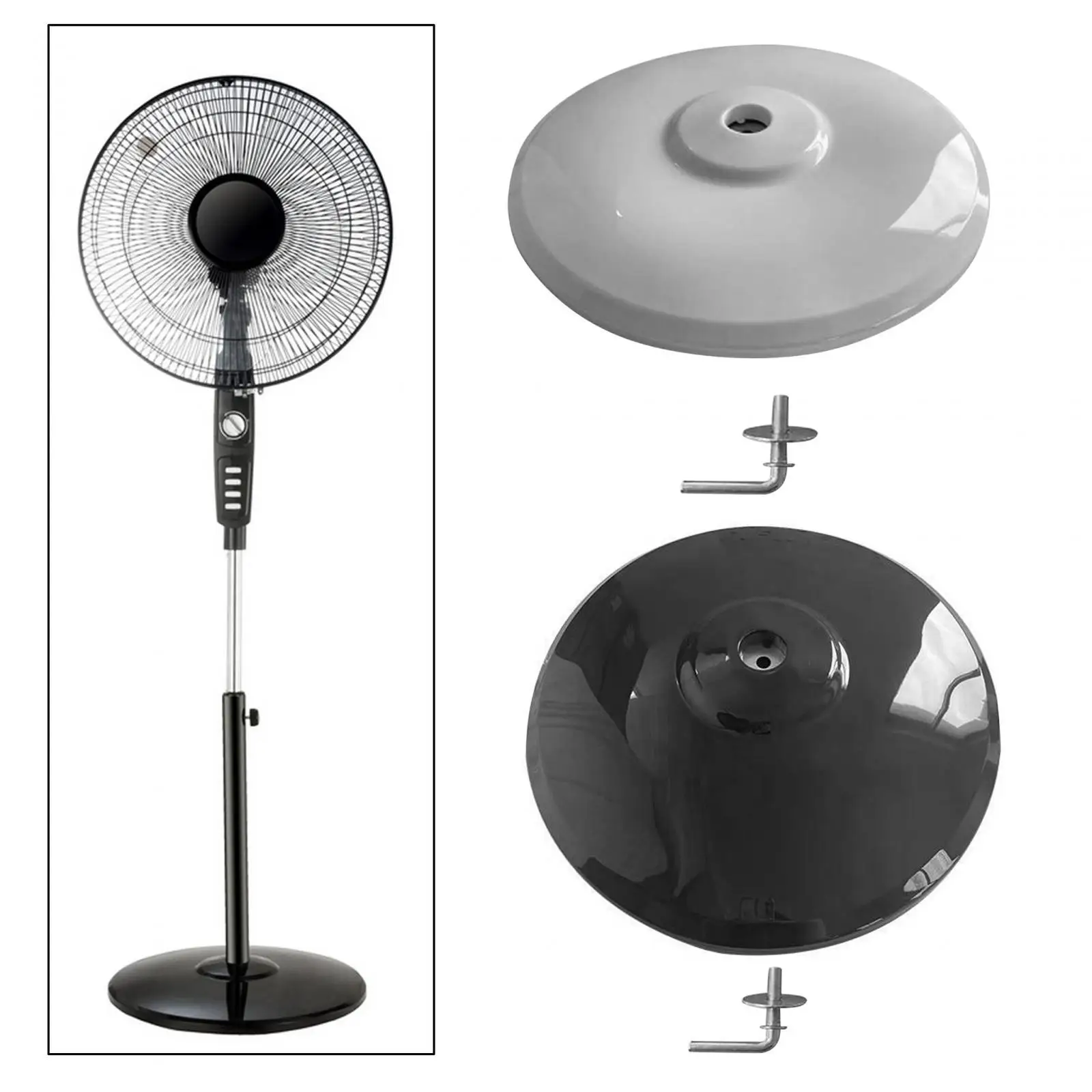 Floor Standing Round Base 15.67`` Diameter Universal Multipurpose Pedestal Fan Base for Camping Living Room Outdoor Bedroom Desk