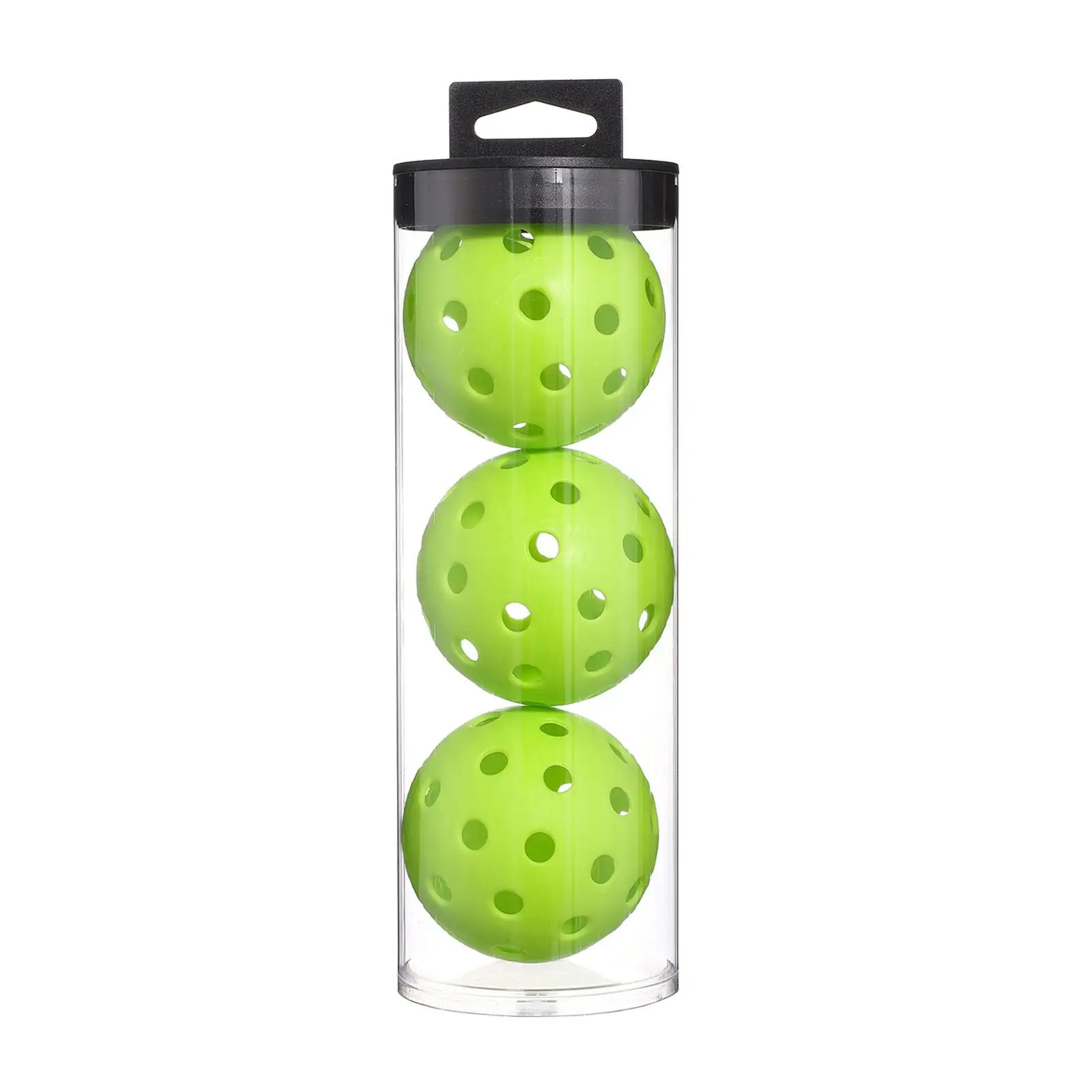 3 Pieces Pickleball Ball Flexible Lightweight 74mm Pickleball Balls for Outdoor Indoor Training Practice Adult Tournament Play