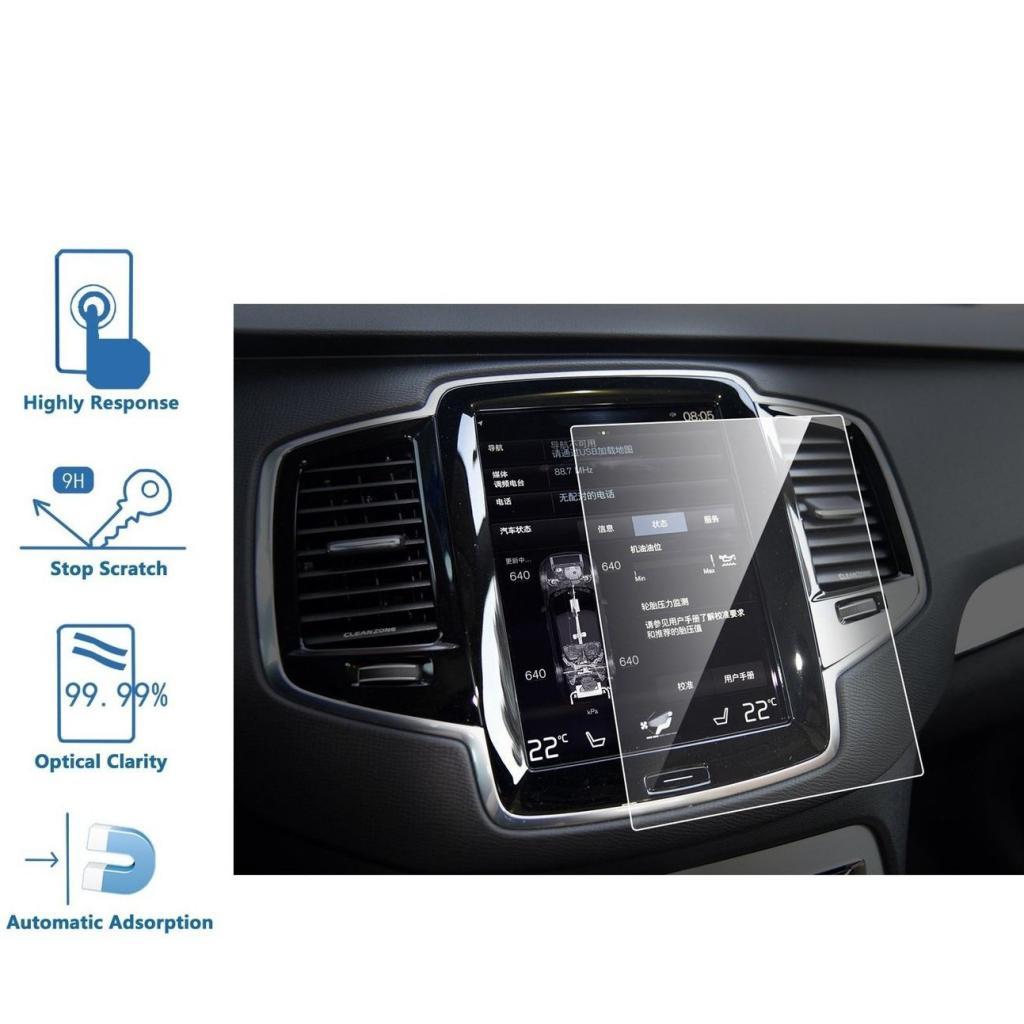 dolity 8.5`` Car GPS Screen Display Protector Tempered Film for Volvo 18 