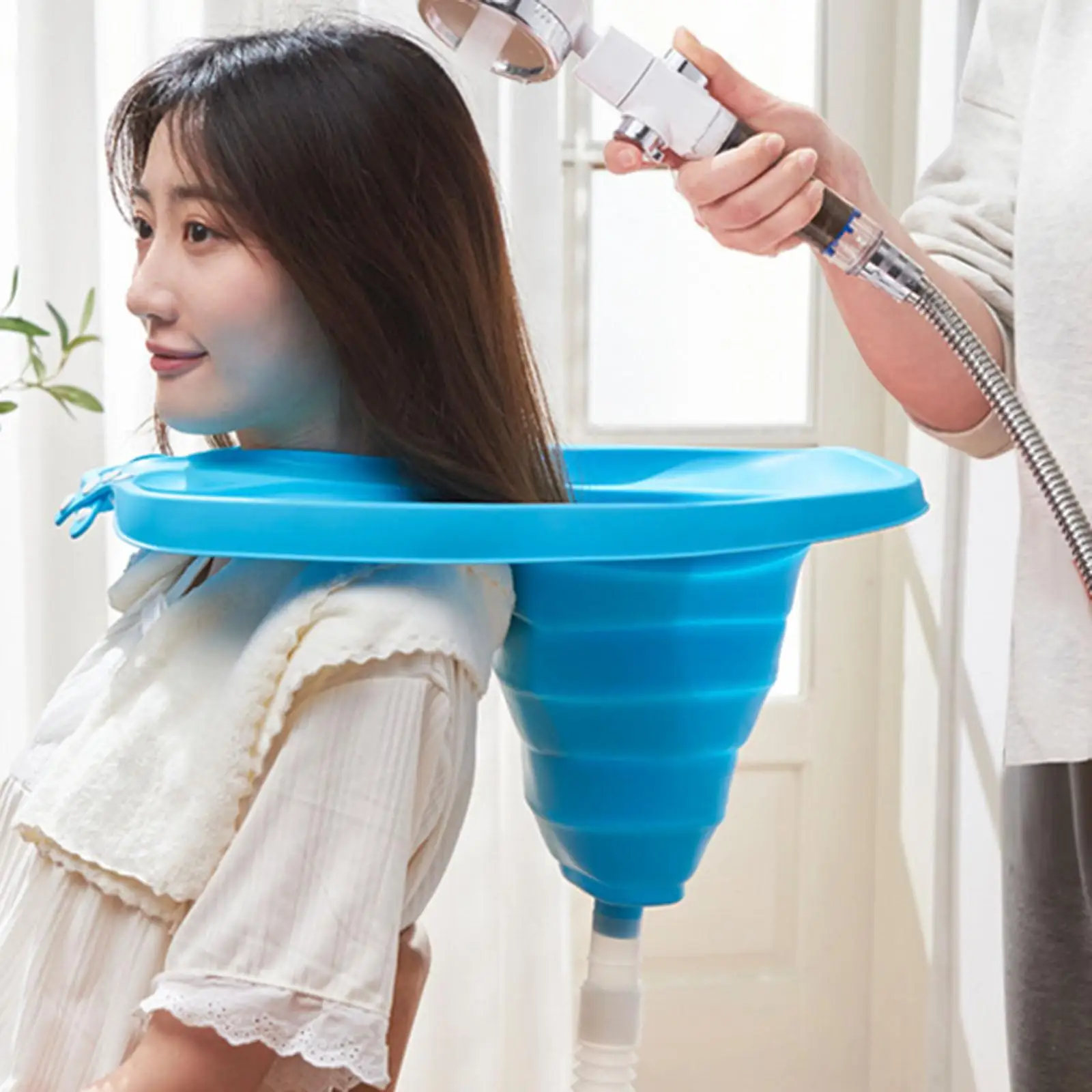 Hair Washing Basin Foldable Adjustable Shampoo Board Washing  Mobile Tray for Hair Salon Home Salon Rinsing Pregnant Teen