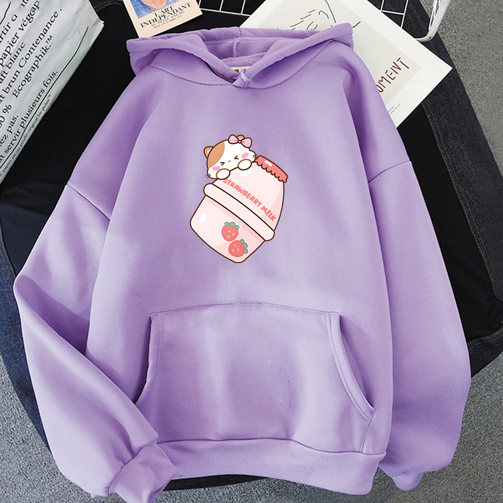 capuz feminino masculino velo harajuku pullovers kawaii