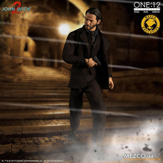  One: 12 Collective Mezco John Wick Part 2 Deluxe Edition  Exclusive Action Figure : Toys & Games