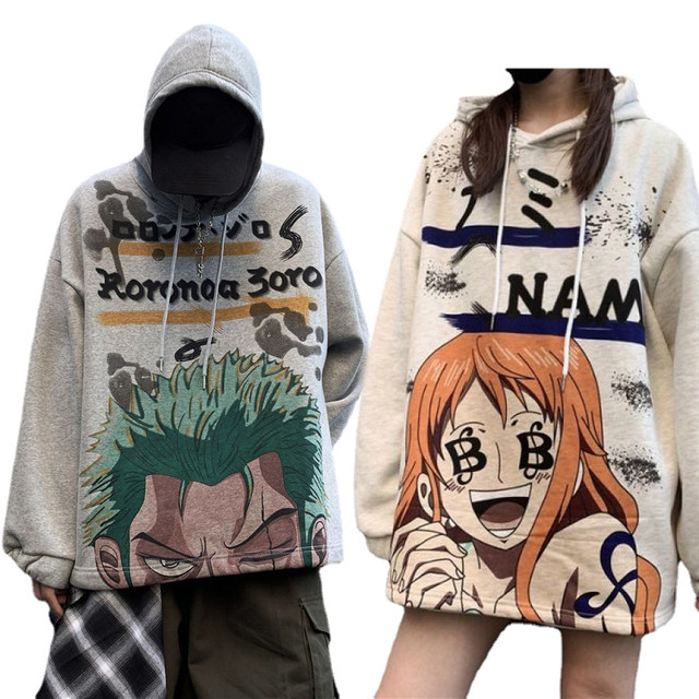 Japanese Anime One Pieced Luffy Knitted Sweater O-Neck Men's Autumn Winter  Loose Long Sleeve Sweaters Warm Pullover Streetwear - AliExpress