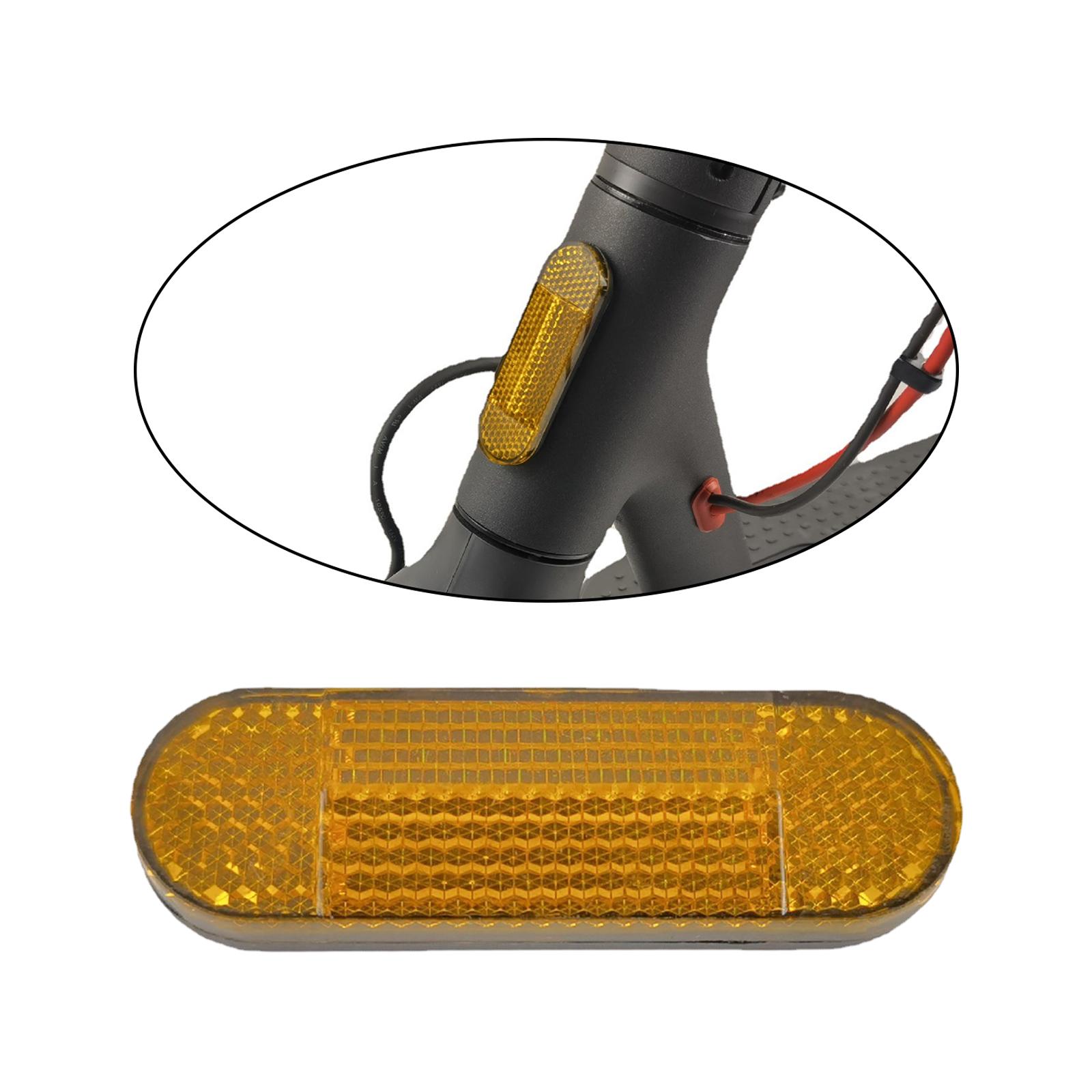 Orange Oval Reflector for Electric Scooter  Universal Reflective Tube