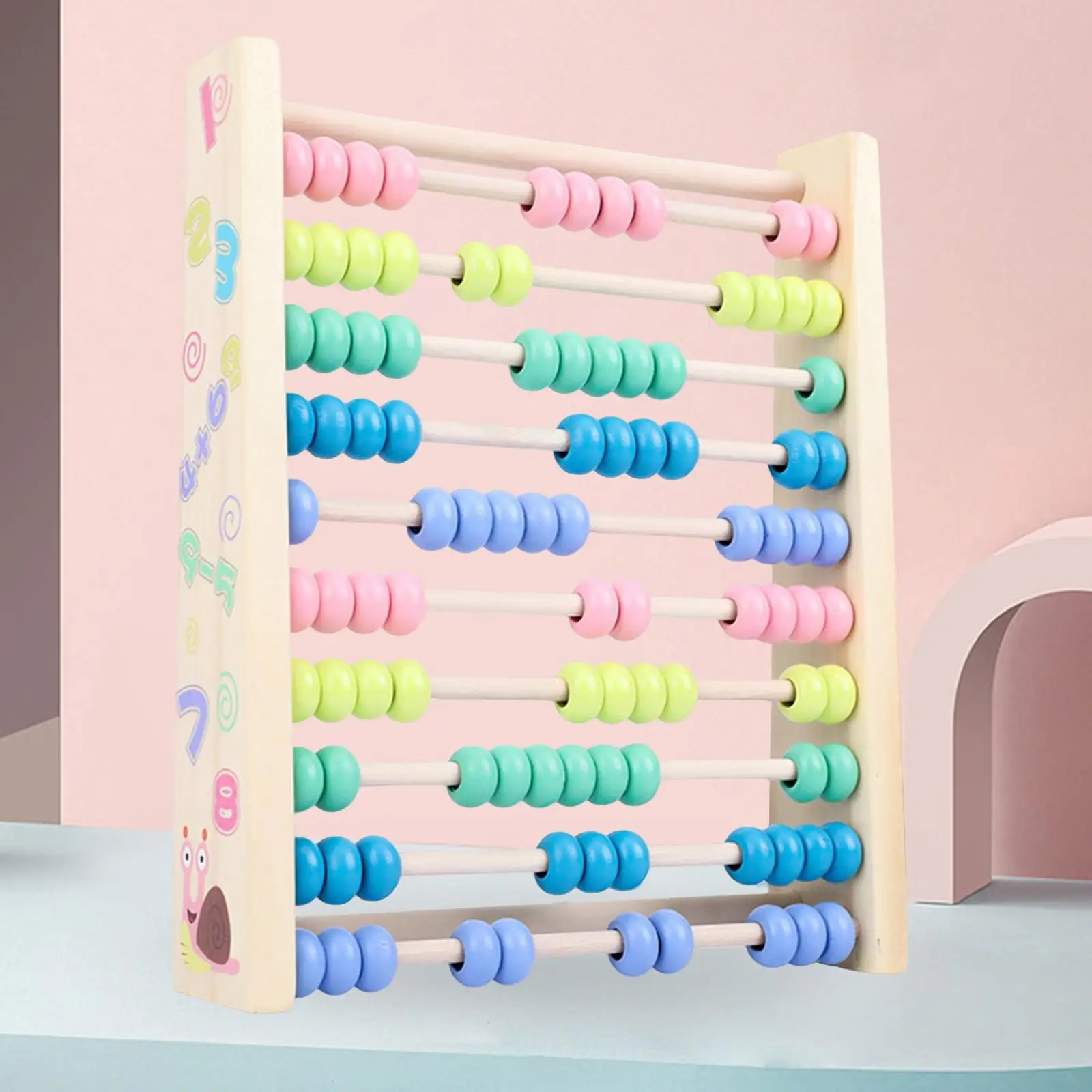 Abacus Educational Toy Colorful Multipurpose Classic Montessori Puzzle Toy Counting Toy for Living Room Gift Girls Boys