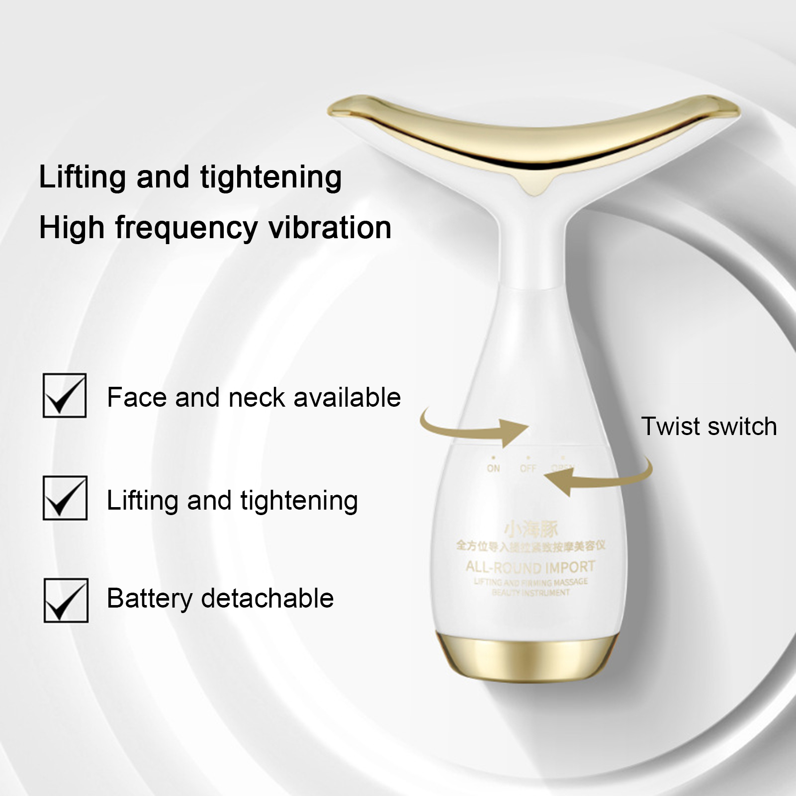 Best of 3 In 1 Face Massager Neck Facial Eye Massage Introducer Microcurrent Skin Rejuvenation Anti Aging Beauty Device Dropshipping Reviews & Tips - Image 5