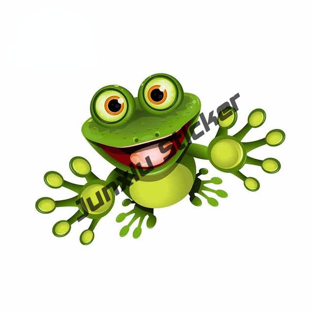 Crazy Frog decal adhesive transparent sticker for bike, cycle, scooter