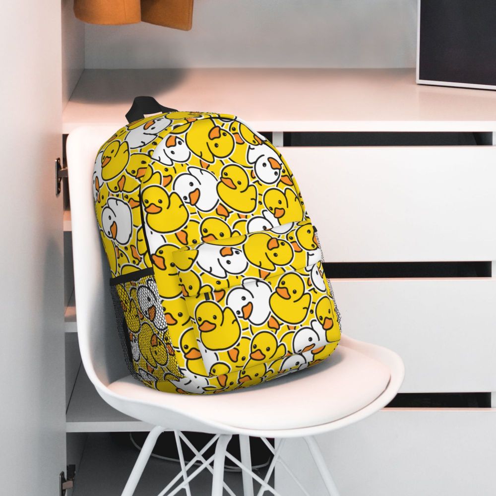 Pato Anime Mochilas para Homens e Mulheres,