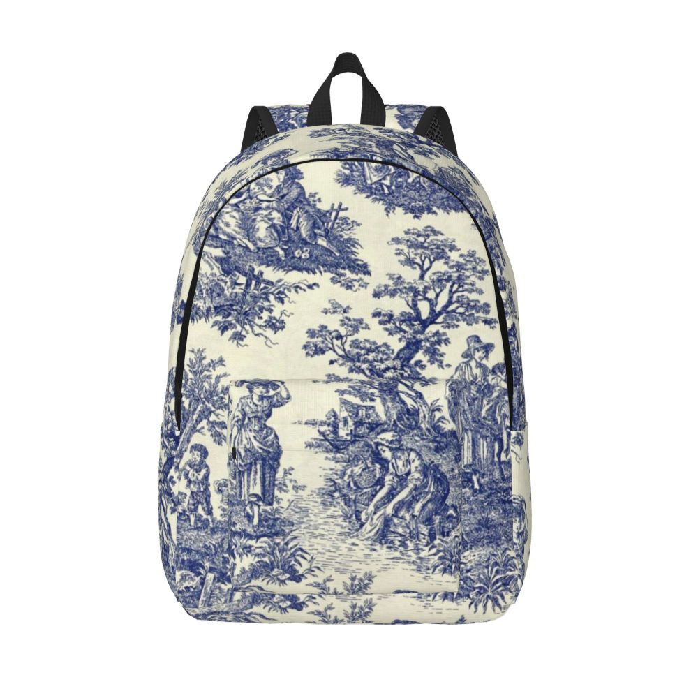 Mochila Lona Homens Mulheres Escola Laptop Bookbag