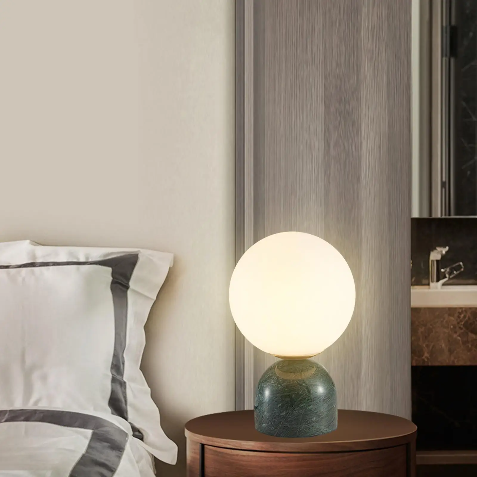 Nordic Marble Table Lamp ,Desk Light Bedside Lamps ,LED Night Light  , Home Decoration