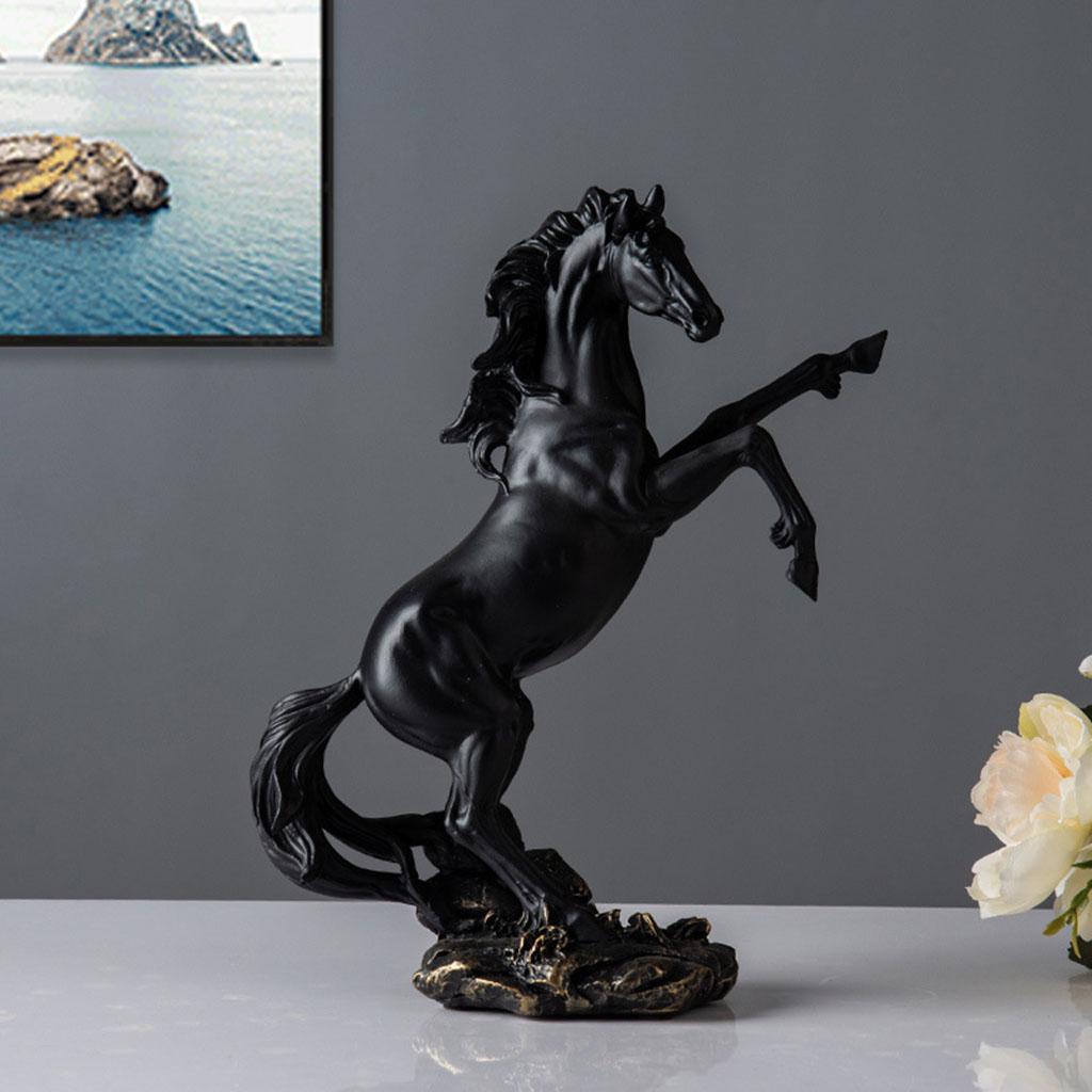 Horse Bronze Figurine Renaissance Style Solid Living Room Horse Sculpture
