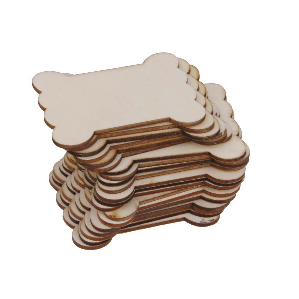 20Pcs Wood Flat Spool Bobbins Sewing Findings Ribbon Tthread Reel Organizer