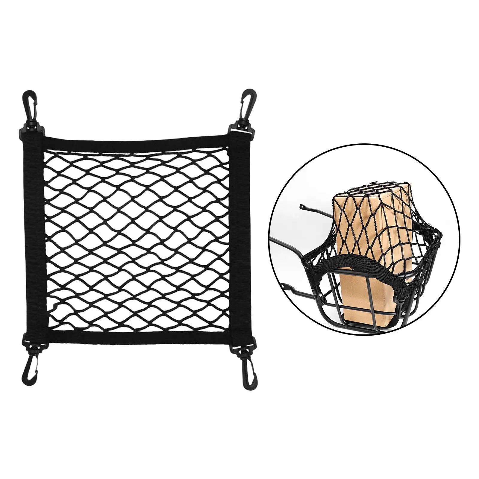 Automotive Basket Net Mesh Car Accessories Reusable with Hook for U1 for U+