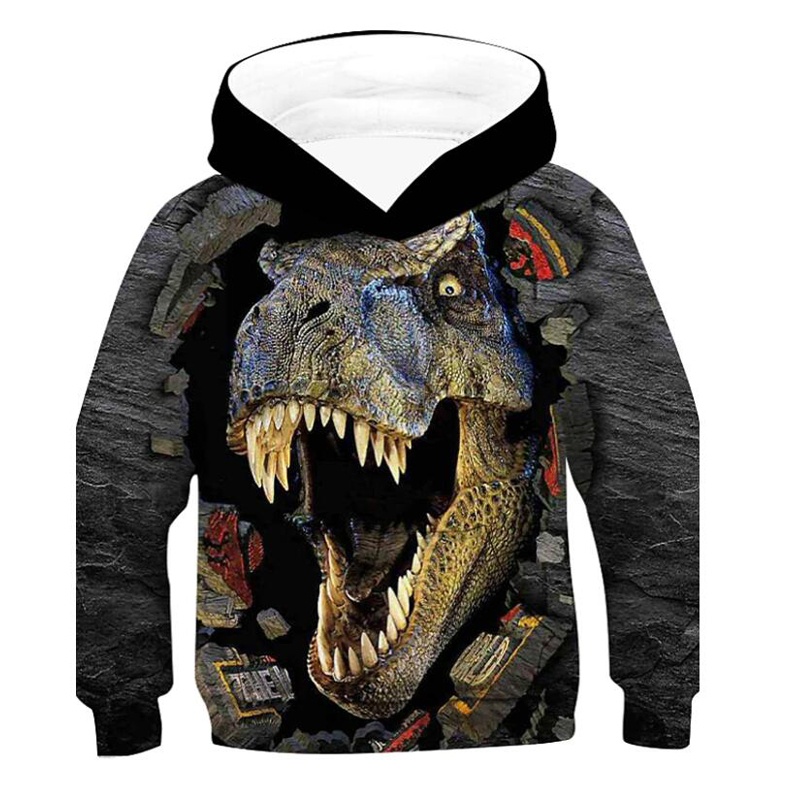 New Fashion Dinosaur Hoodie - Animals Aso