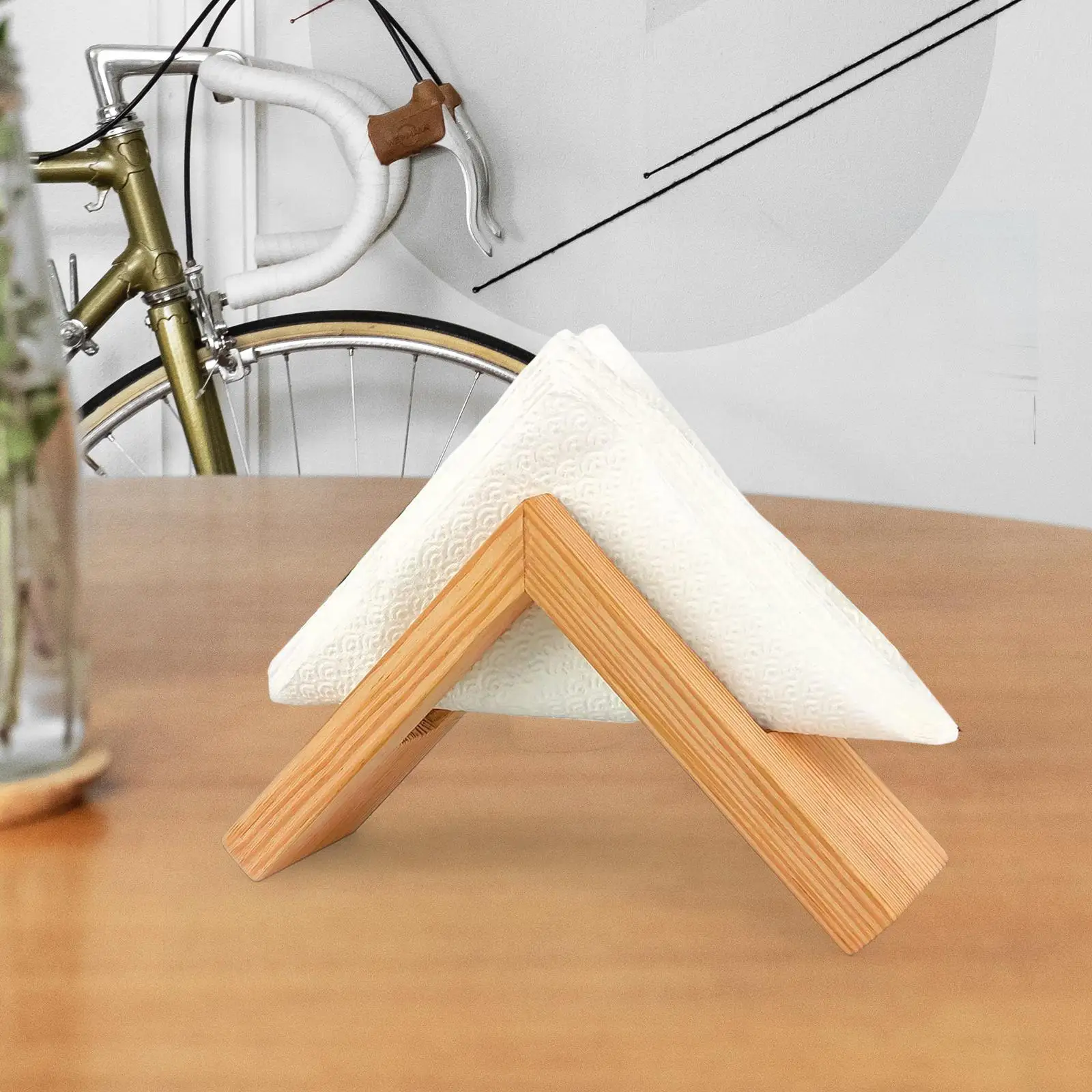 Wooden Napkin Holder Table Organizer for Kitchen Countertops Dining Table Cocktail Bar