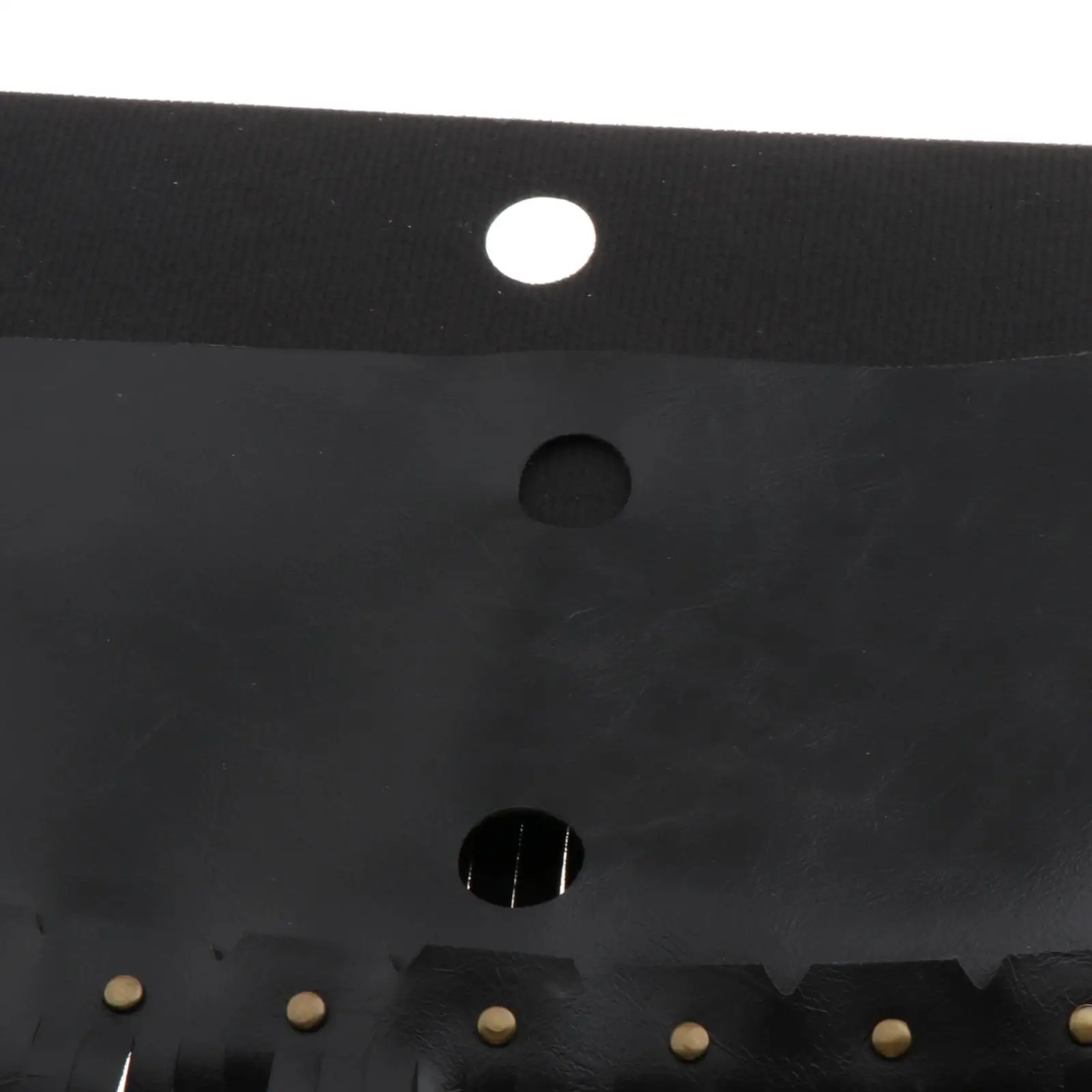 2pcs Black PU Leather Rear Driver Floorboard Fringe Tassel for Heritage 