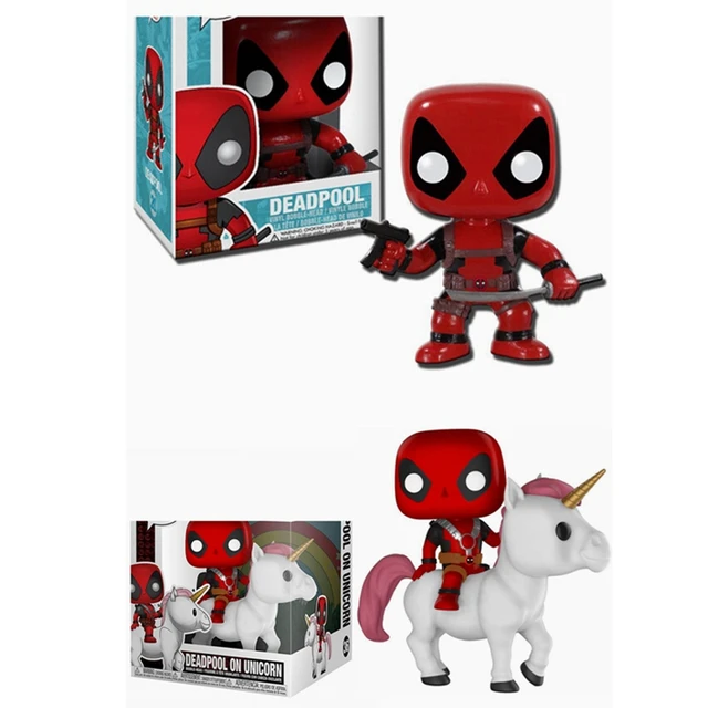 FUNKO POP Bedtime Deadpool on Unicorn 36# Clown Deadpool 20# Pvc Action  Figure Collection Toys for Children Christmas Gifts