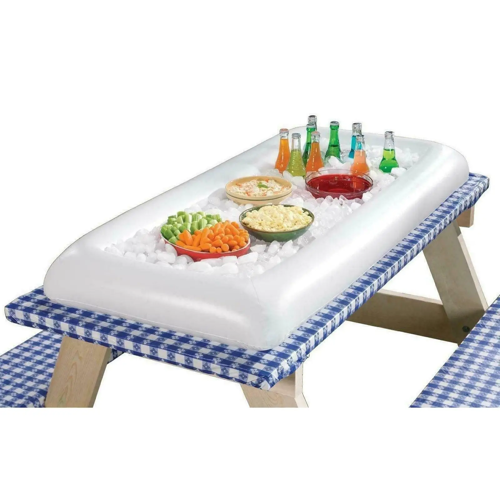 Inflatable Serving Bars, Inflatable Ice Buffet Salad Serving Trays for indoor   Beach Party, Picnic, and 
