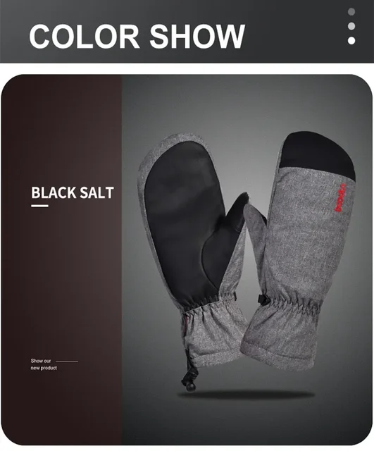 ミトングローブ　boodun Boodun-男性と女性の暖かい冬用スキーグローブ、アウトドア