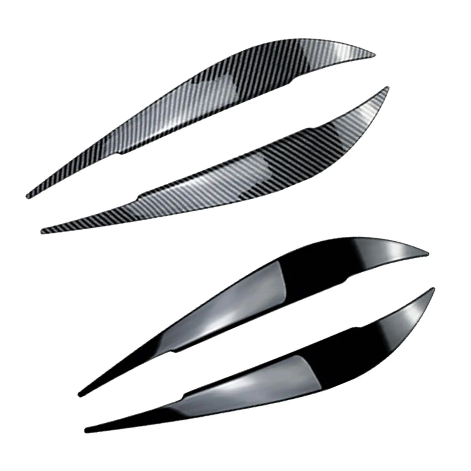 2Pieces Front Headlamp Eye Lid Cover Trim for BMW 4 Series 2014-2020