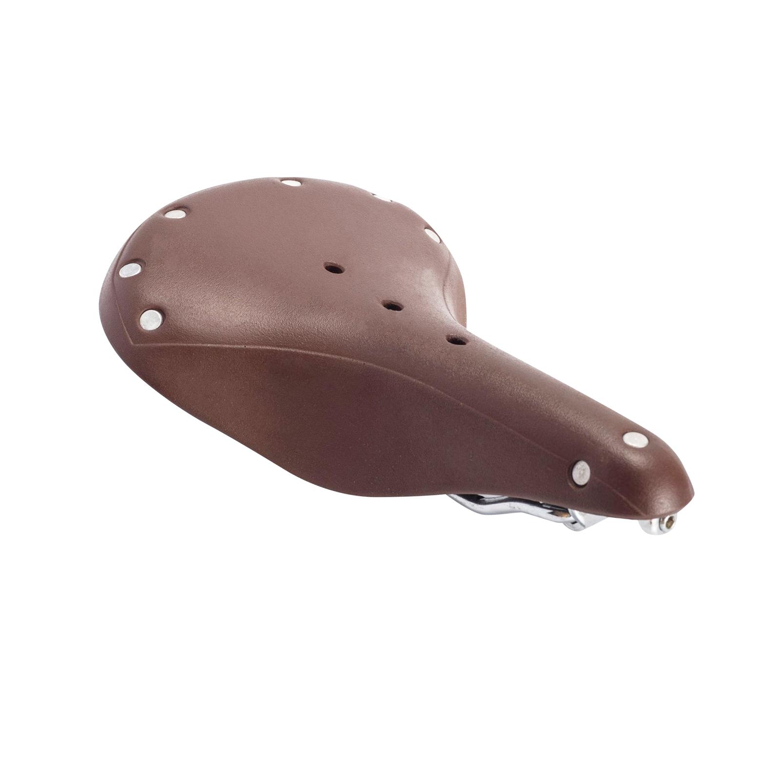 Bike Saddle Retro Spring Shock Absorber Cycling Parts PU Leather Bike Seat Cover for Bike Exercise Bike Mountain MTB Men Women