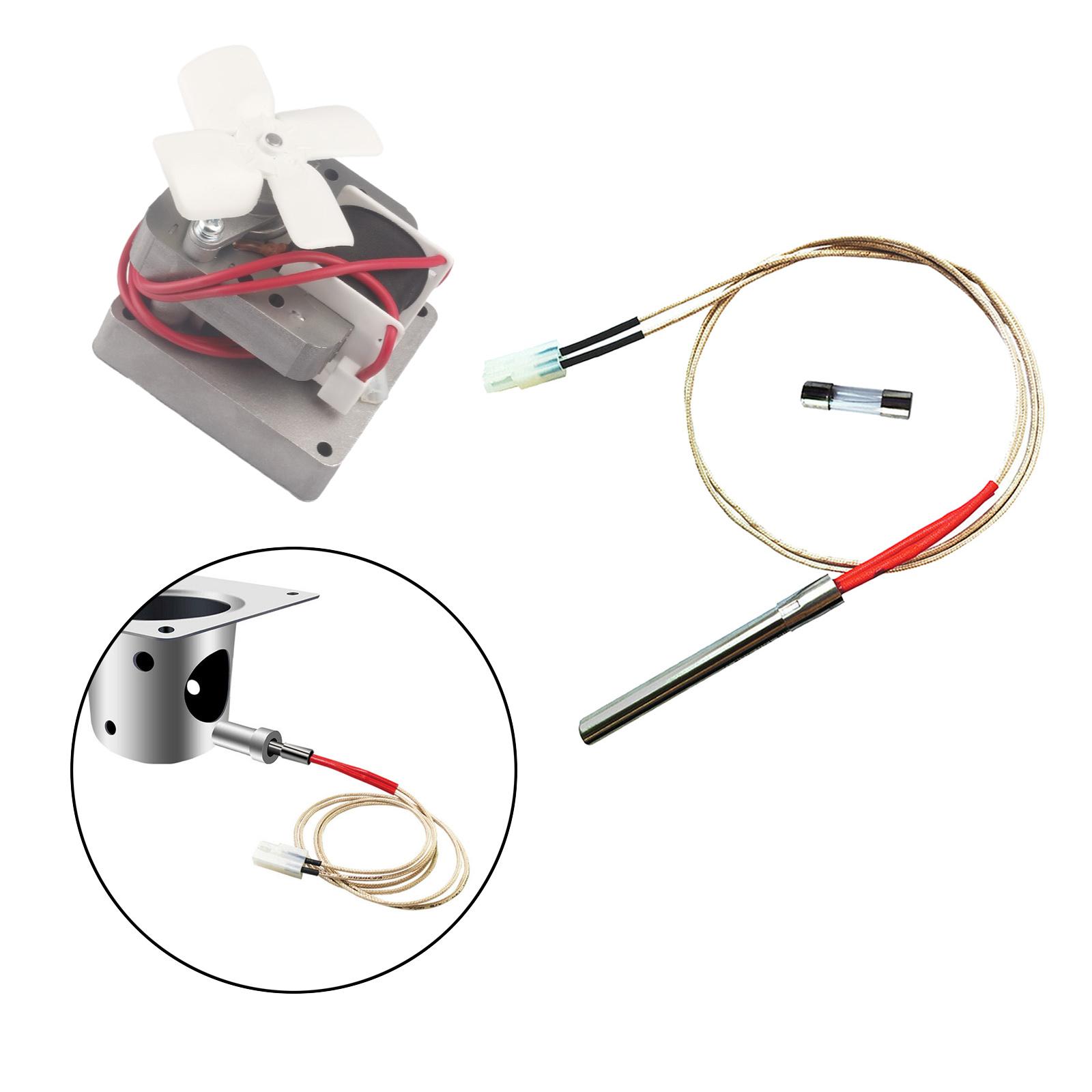 Barbecue Auger Motor Set Replacement Parts Grill Induction Fan Kit for Camping Outdoor Oven Stove Barbecue Accessories