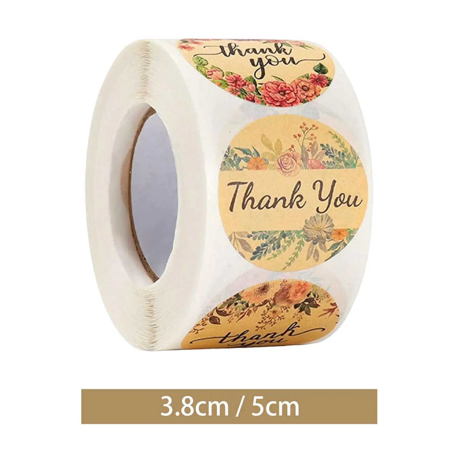 Thank You Sticker, Labels Greeting Cards Decorating Envelopes Sealing Business Sticker for Merchandise Mailing Supplies Shops