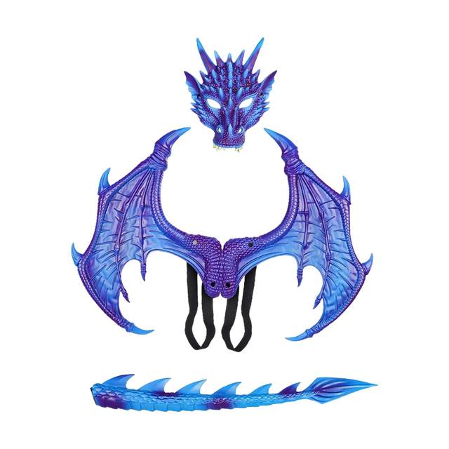 Masque Ailes De Dragon Halloween/Cosplay - En Mousse Latex - Pour Enfants Et Adultes - Multicolore