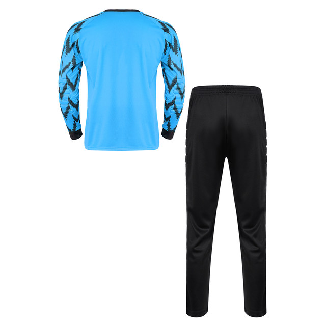 Conjuntos Para Correr Niños Niños Fútbol Portero Ropa Portero Traje  Deportivo Entrenamiento De Fútbol Uniforme Manga Larga Protector Acolchado  Camiseta Pantalones 230206 De 20,75 €