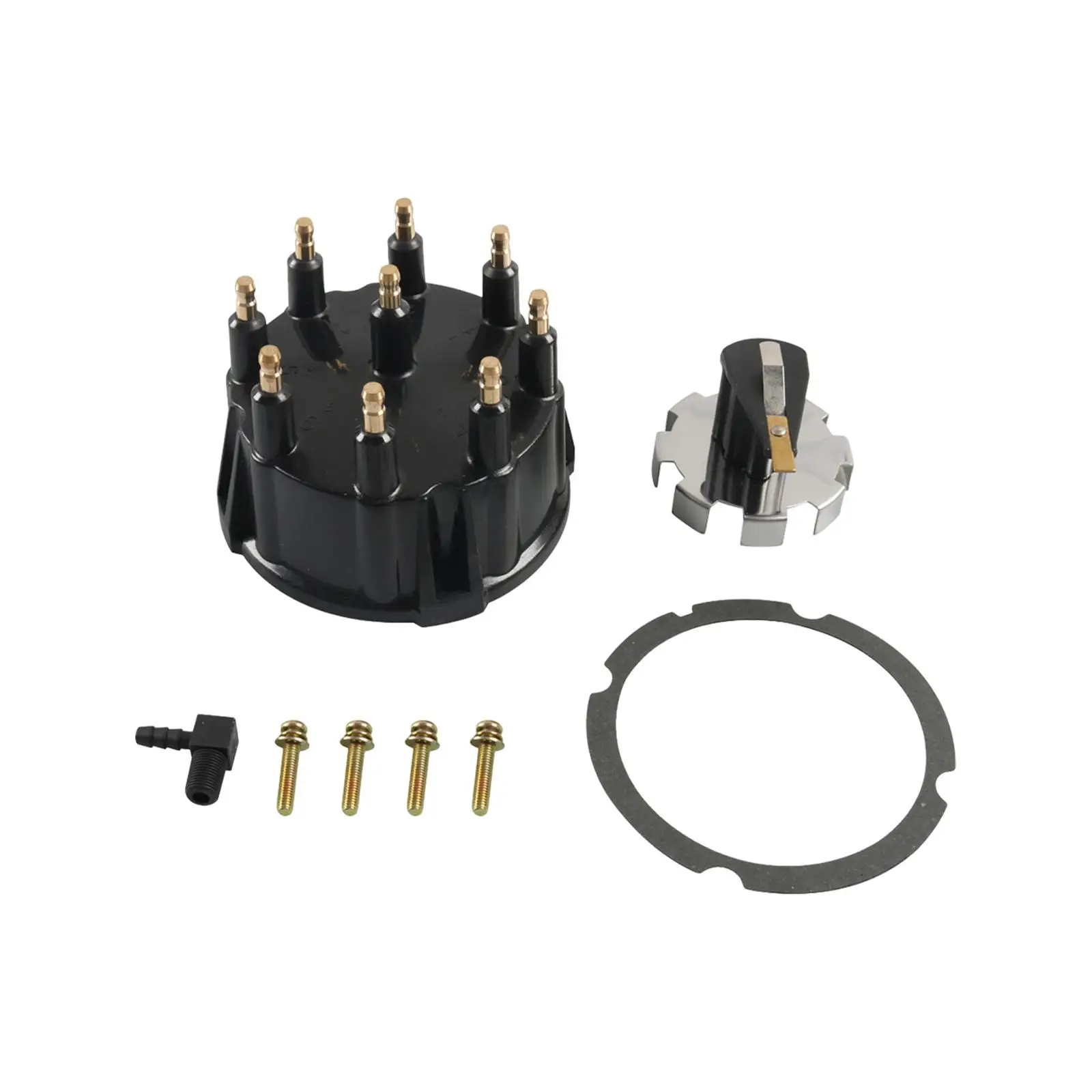805759Q3 Durable Accessories Premium Distributor Cap Set Replaces for All 5.0 5.7 7.4 8.2 V8 W/ Bolt Ignition 1980-2003