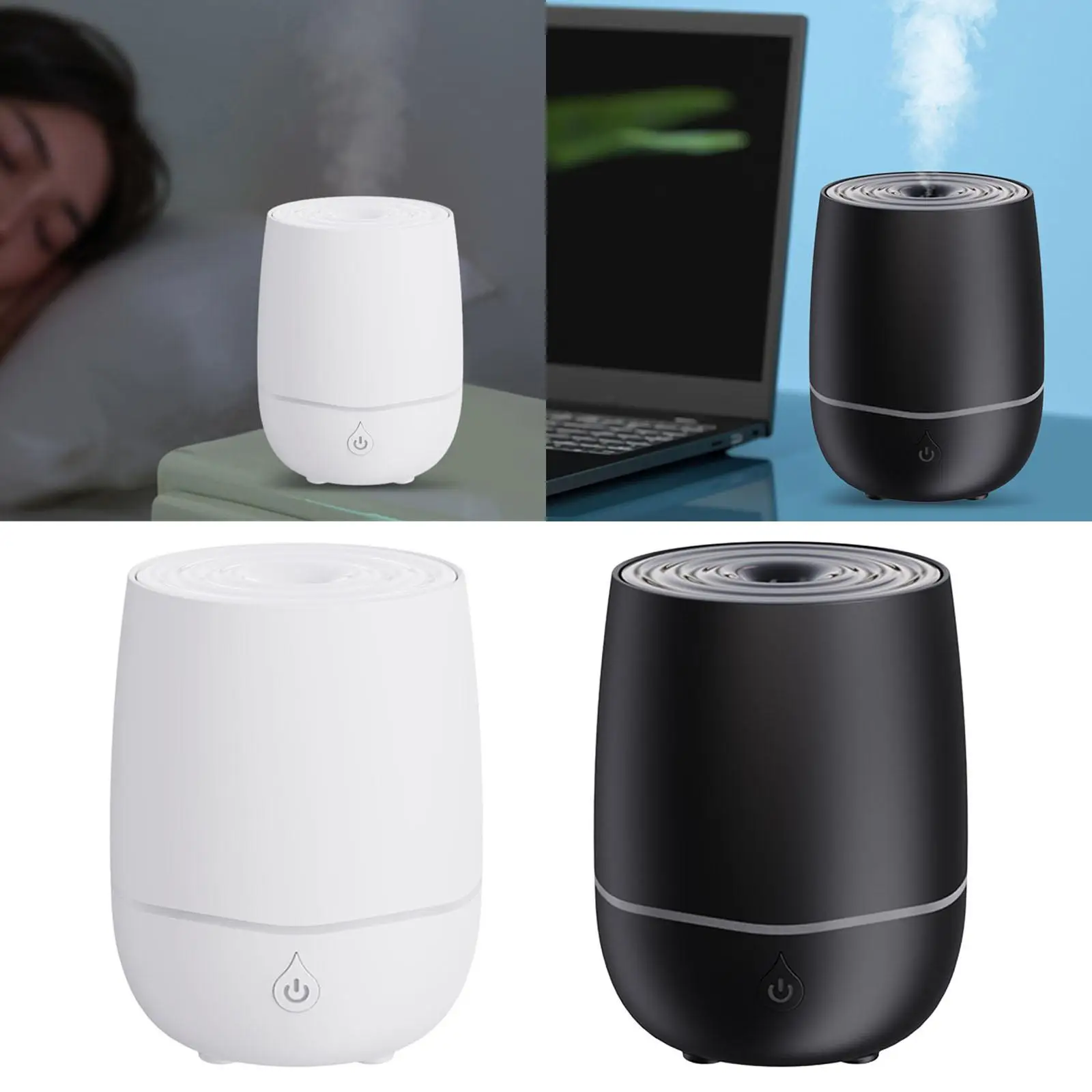 Air Humidifier Colorful Light Essential Oil Diffuser for Desktop Car Bedroom