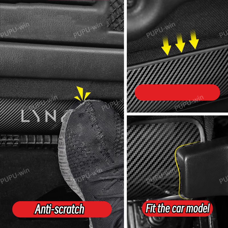 Für LYNK&CO Auto Innen Hinten Sitz Edelstahl Anti-Kick Pad Abdeckung Auto Zubehör Innen für LYNK&CO 01 02 03 05 06 09 – Detail 7