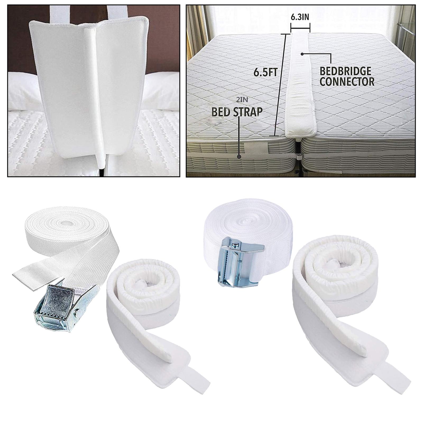 Twin to King , Converter Kit  Beds, Gap Filler Pad with Strap, Quickly Create King Size Bed, Mattress Connector  Room
