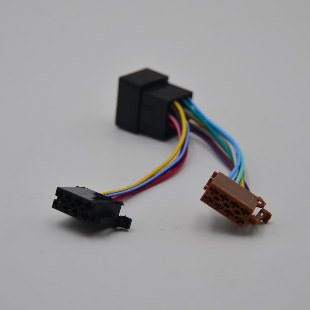 20x3x4cm Multicolor Car Stereo Audio Harness W/ ISO Adapter for 