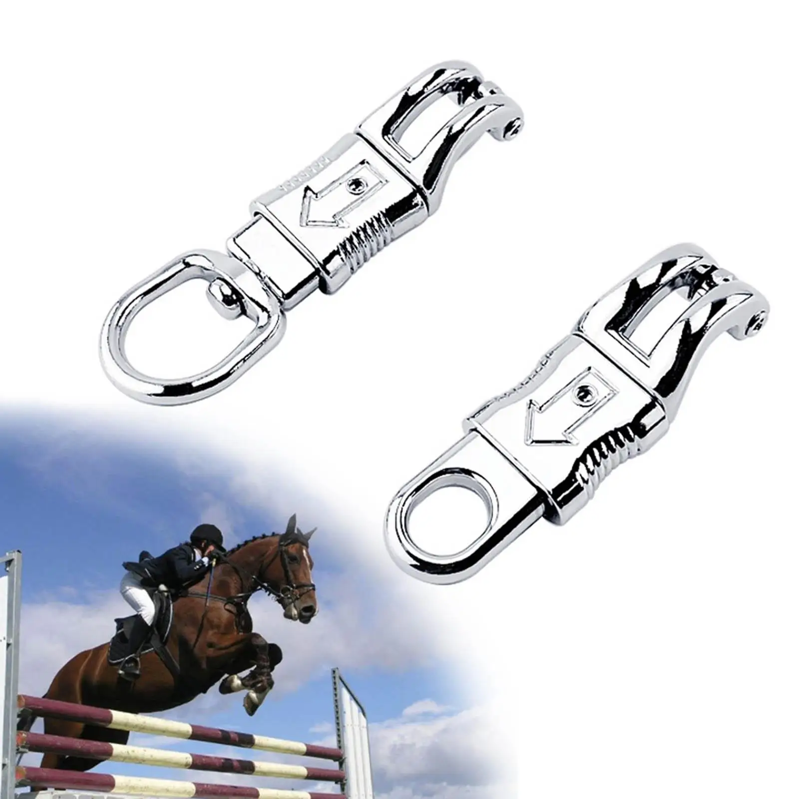 Zinc Alloy Panic Snap for Paracord Quick Release Heavy Duty Clips Buckles Fit for Horse Riding Leads Reins Get Back whips