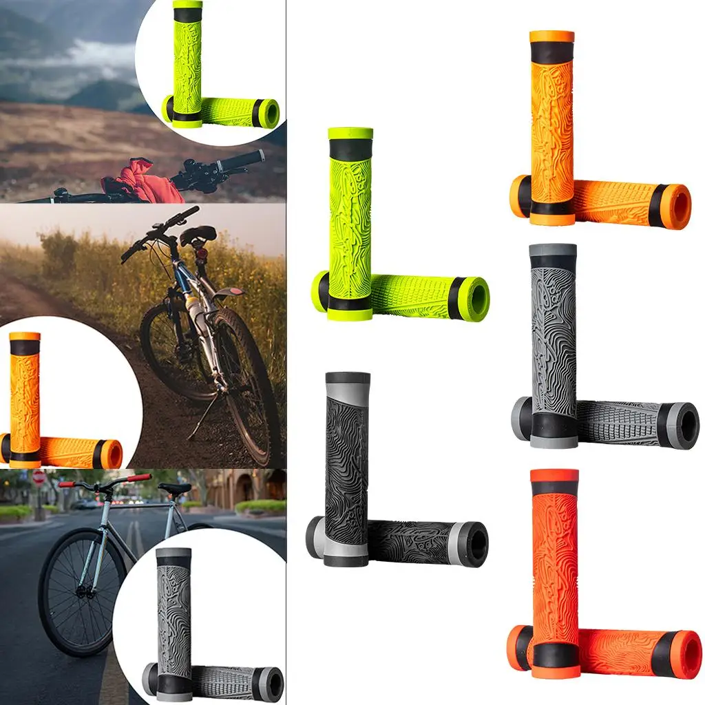 1 Pair Handlebar Grips 30mm Grips Bike Handlebar Grips Non-slip Handle Bar Grippers for, BMX, Mountain Bike