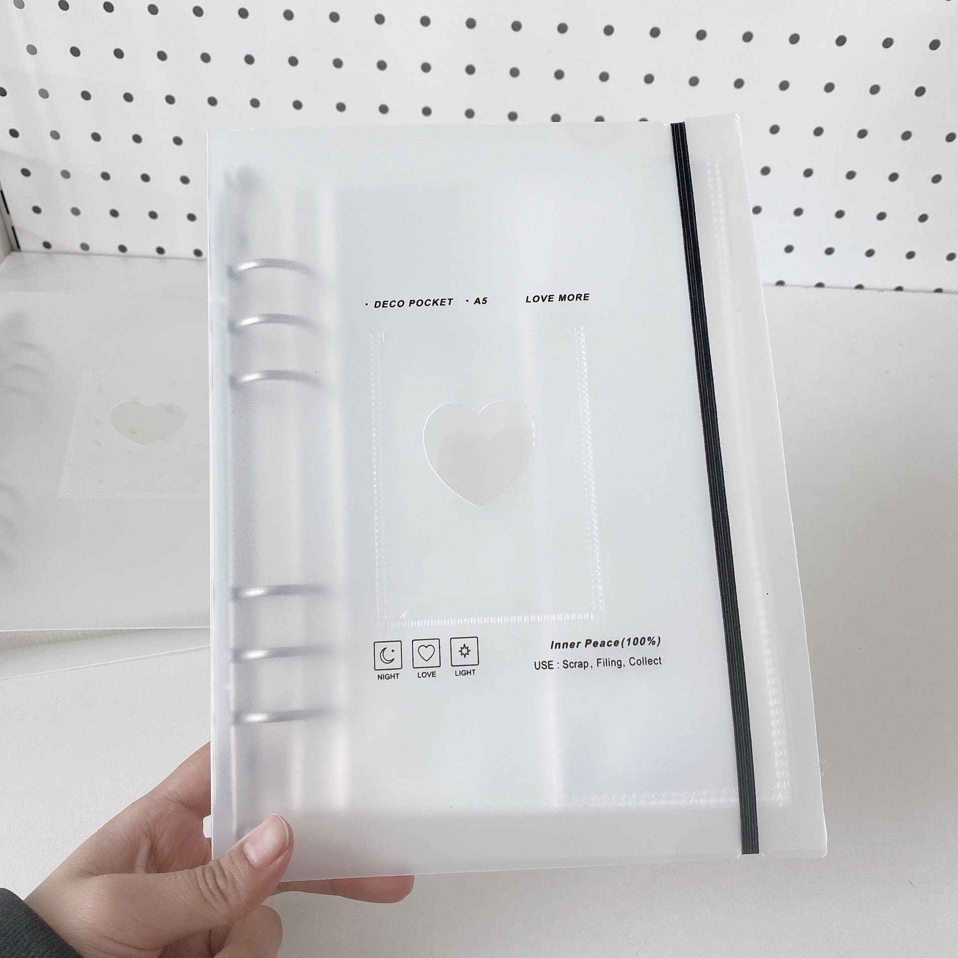 A5 Binder Fotokarten Sammeln Buch Postkartenhalter 10PCS Hüllen Journal Agenda Planer Schule Schreibwaren – Detail 1