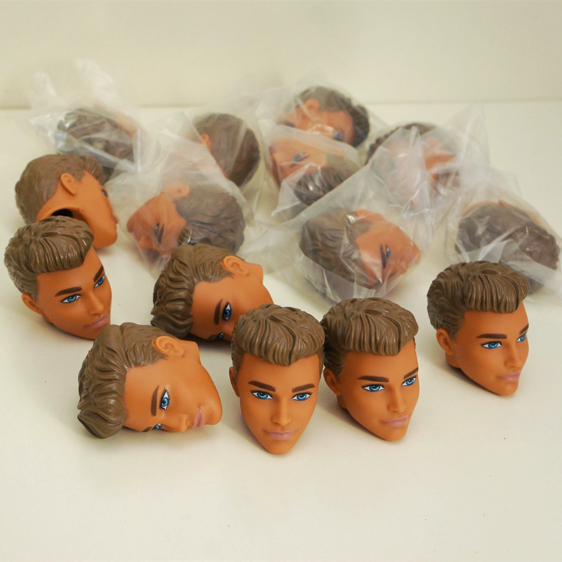 1 Pieces 30cm Ken Doll's Head Tan Skin Head Accessories Toys for Children