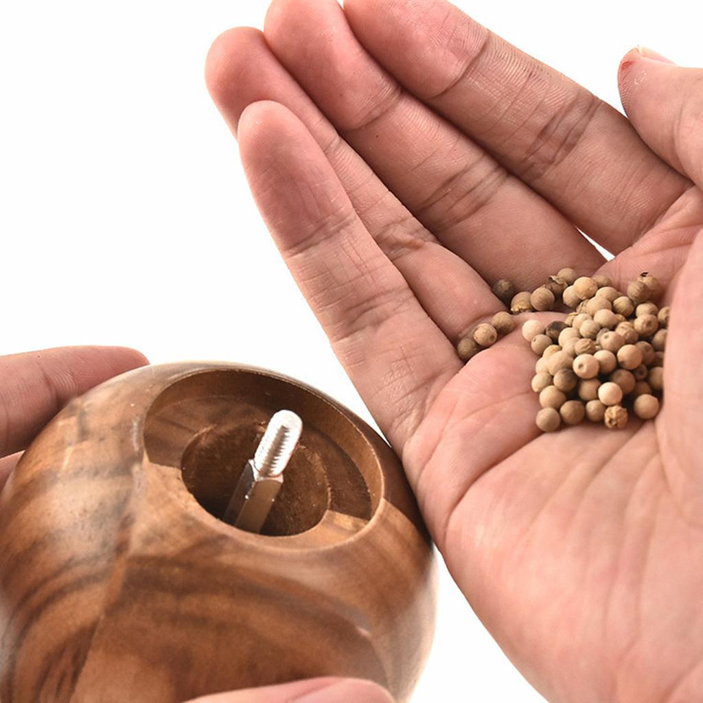 Wood Manual Coffee Grinder Kitchen Tool Portable Hand Coffee Grinder for Spice Seasoning Pepper Salt Outdoor Camping Travel