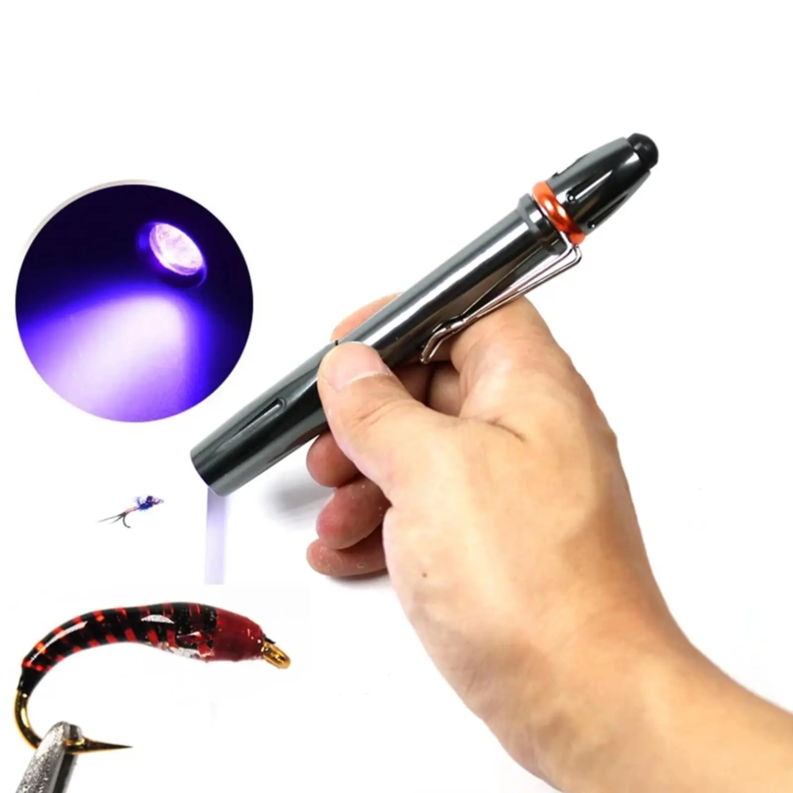 UV Light Fly Tying Pen Fly Tying Gel Curing lasers Pen Fly Tying Resin Curing Tool