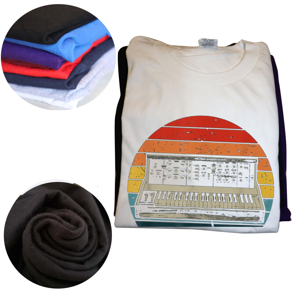 Retro Synthesizer Musikproduzent T-Shirts Grafik Baumwolle Streetwear Kurzarm Geburtstagsgeschenke Sommer T-Shirt Herrenbekleidung – Detail 4